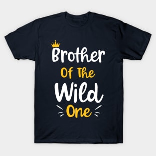 Brother Of The Wild One Funny Kids 1st birthday Gift T-Shirt